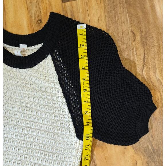 Daily Practice XS Knit Cream n Black midi/long Dress. Bodycon. Sexy. Classy Rare - Picture 8 of 16